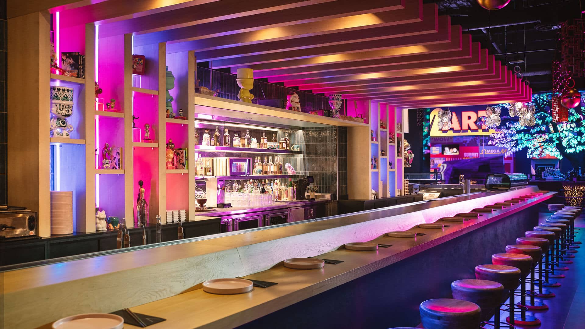 Interior of Kaia restaurant